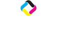 Promo Box Apparel and Graphics logo, white